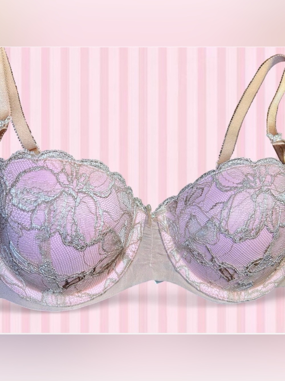 Victorias Secret Body by Victoria Lace Bra in baby pink / Nude - NOS 2012